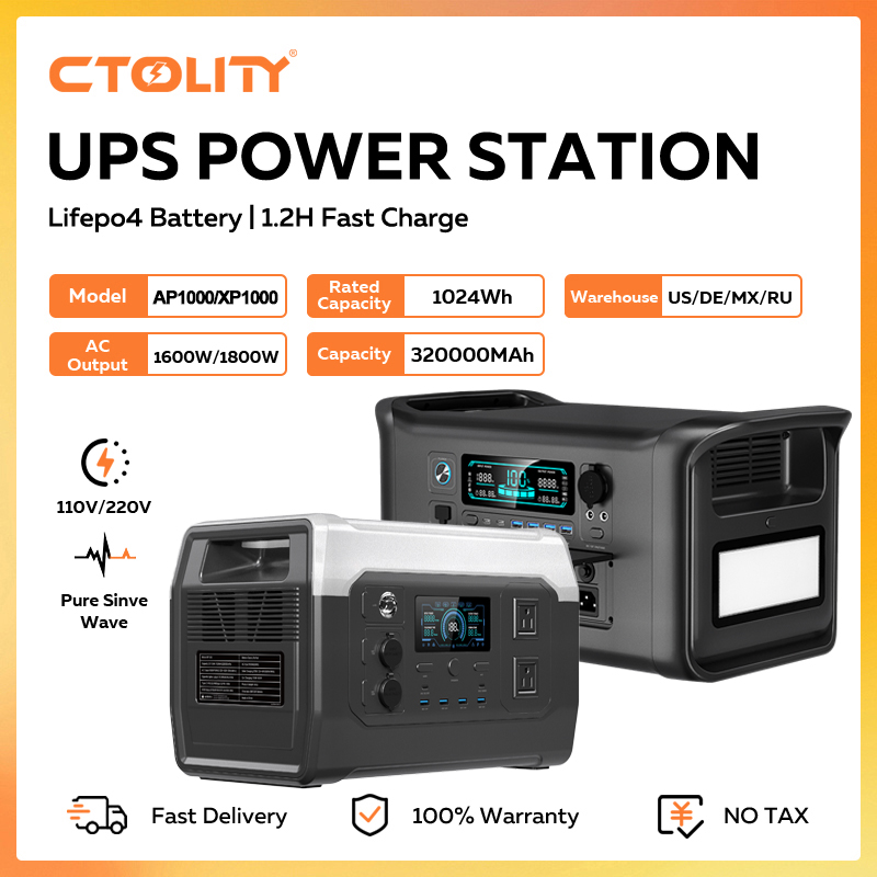 Usb Charger Dynamo - Портативная электростанция CTOLITY 1800 Вт, 1024