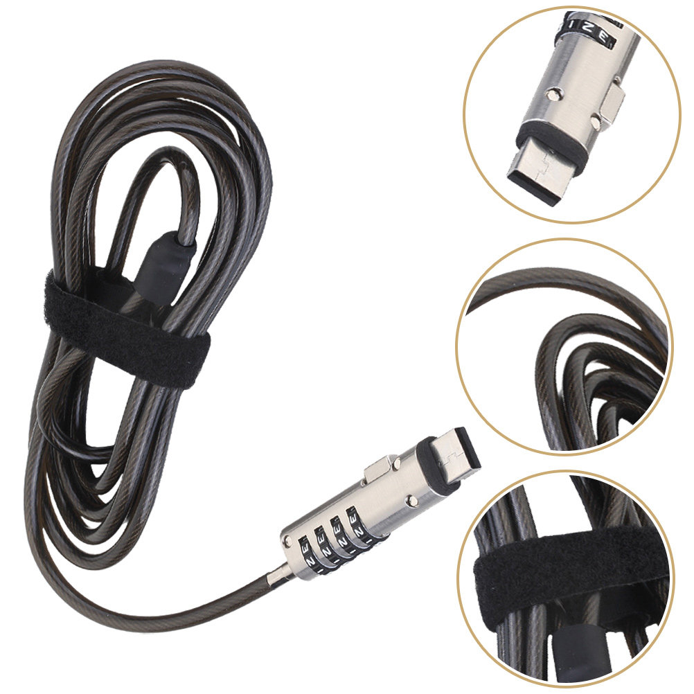 Cable Lock Flexible - Ноутбук с цифровым паролем, металлический замок,