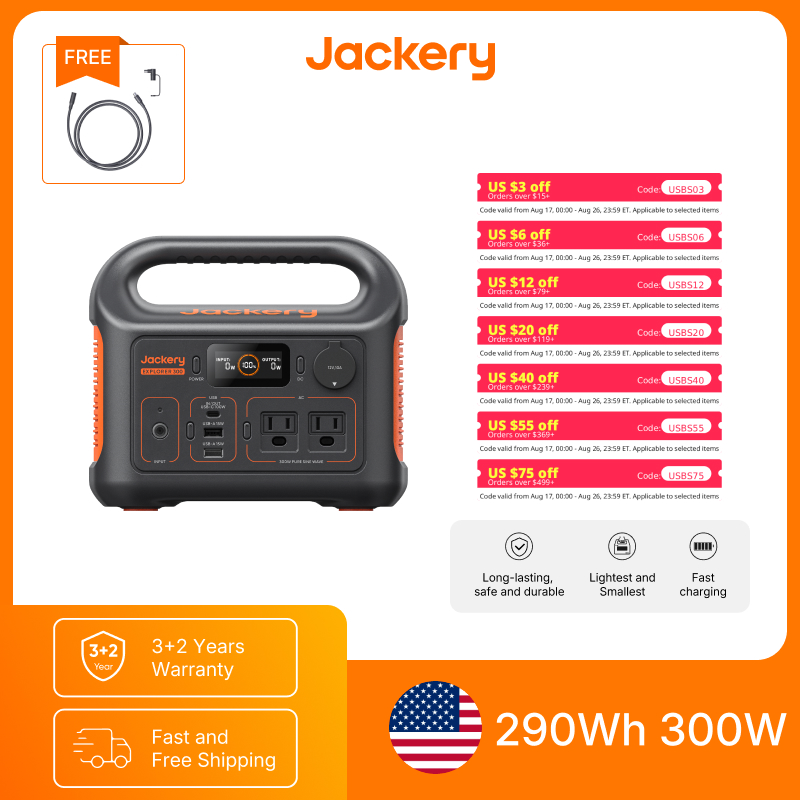 Usb Charger Dynamo - Портативная электростанция Jackery Explorer 300New с
