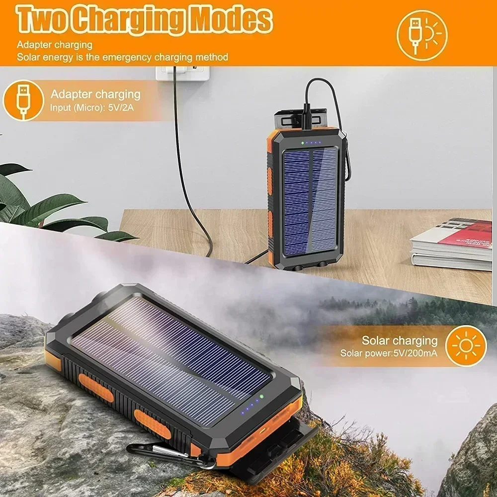 Lenovo 50000mAh Solar Power Ba – обзор и цена Usb Charger Dynamo