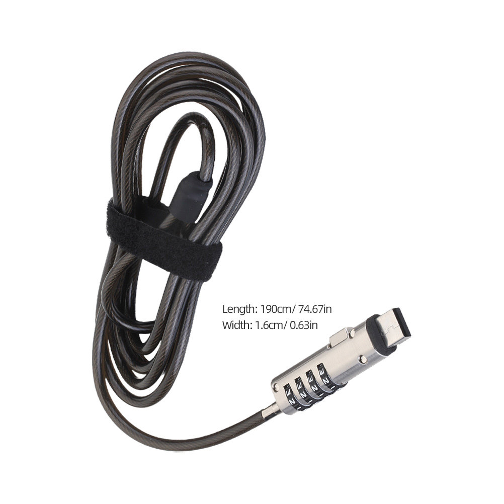 Ноутбук с цифровым паролем, ме – обзор и цена Cable Lock Flexible