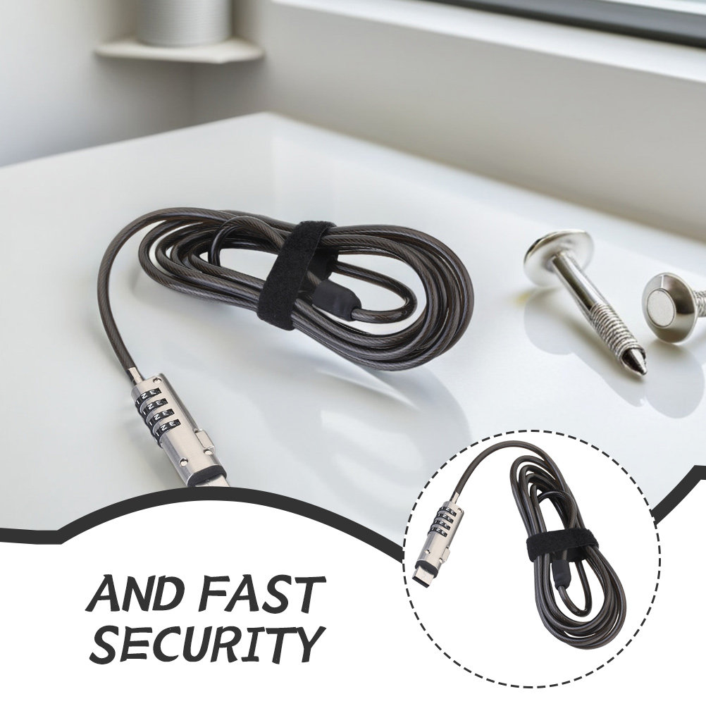 Ноутбук с цифровым паролем, ме – обзор и цена Cable Lock Flexible