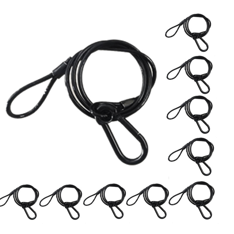 10 шт./лот, черный 3 мм * 70 с – обзор и цена Cable Lock Flexible